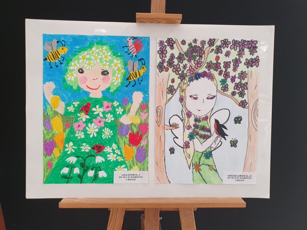 Zdjęcie do artykułu Finał Miejskiego Konkursu Plastycznego "PORTRET PANI WIOSNY"