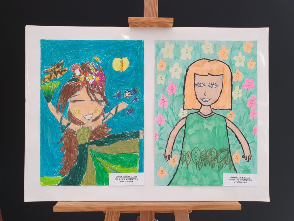 Zdjęcie do artykułu Finał Miejskiego Konkursu Plastycznego "PORTRET PANI WIOSNY"