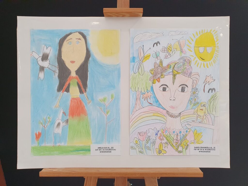 Zdjęcie do artykułu Finał Miejskiego Konkursu Plastycznego "PORTRET PANI WIOSNY"