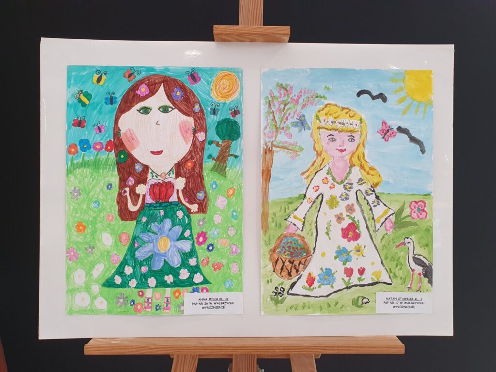 Zdjęcie do artykułu Finał Miejskiego Konkursu Plastycznego "PORTRET PANI WIOSNY"