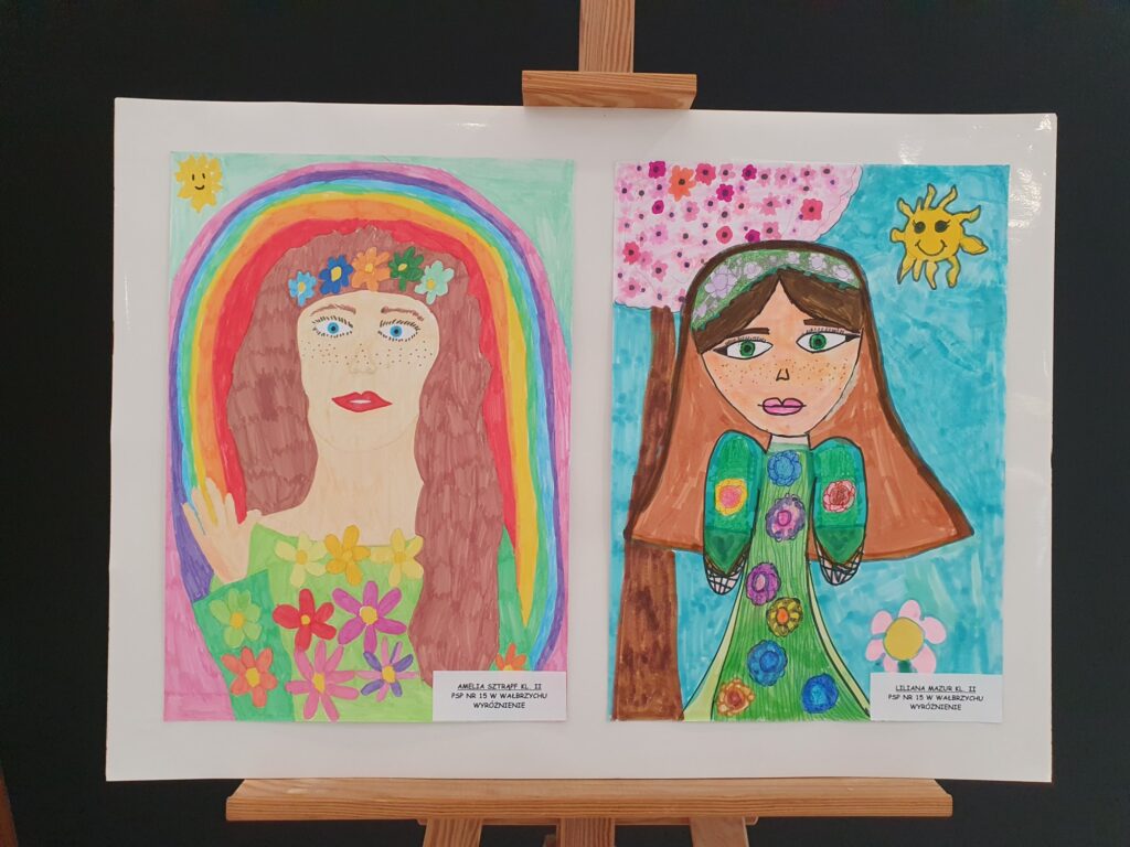 Zdjęcie do artykułu Finał Miejskiego Konkursu Plastycznego "PORTRET PANI WIOSNY"