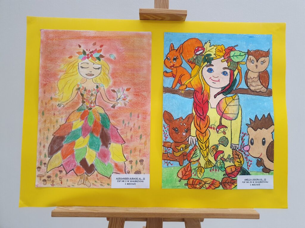 Zdjęcie do artykułu "Finał miejskiego konkursu plastycznego PORTRET PANI JESIENI"