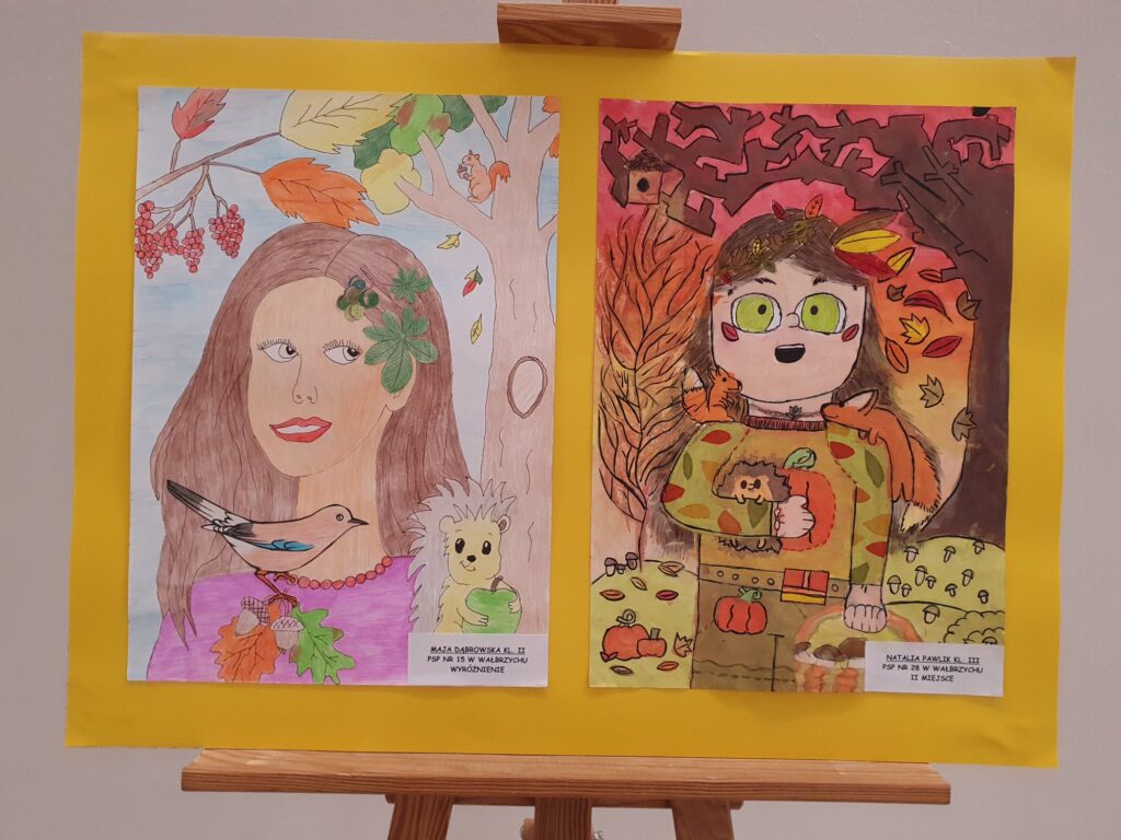 Zdjęcie do artykułu "Finał miejskiego konkursu plastycznego PORTRET PANI JESIENI"