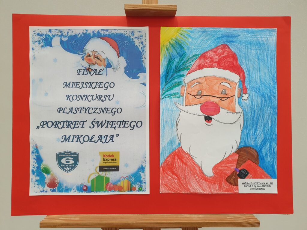 Zdjęcie do artykułu "Finał miejskiego konkursu plastycznego PORTRET ŚWIĘTEGO MIKOŁAJA"