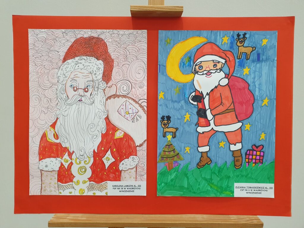 Zdjęcie do artykułu "Finał miejskiego konkursu plastycznego PORTRET ŚWIĘTEGO MIKOŁAJA"