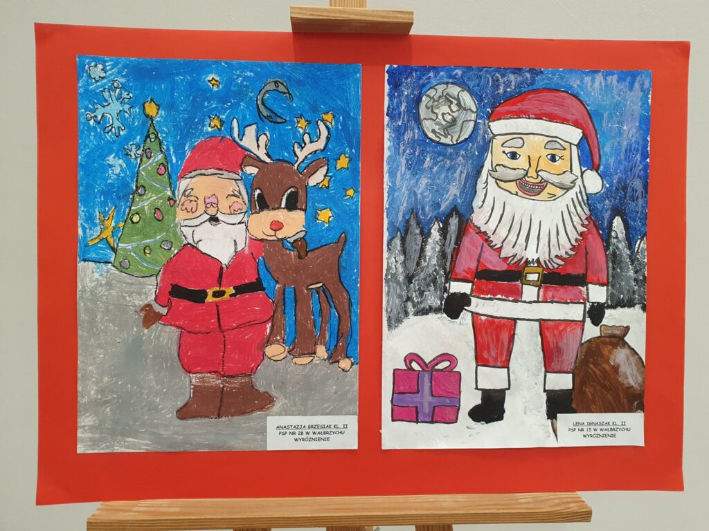 Zdjęcie do artykułu "Finał miejskiego konkursu plastycznego PORTRET ŚWIĘTEGO MIKOŁAJA"