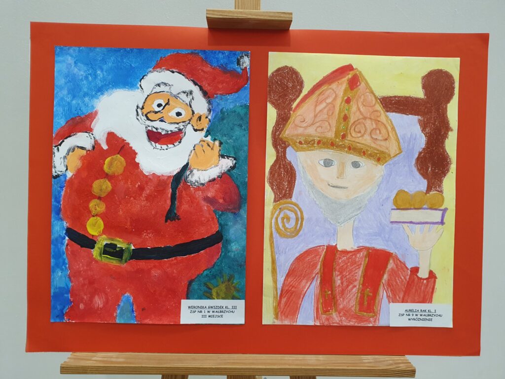 Zdjęcie do artykułu "Finał miejskiego konkursu plastycznego PORTRET ŚWIĘTEGO MIKOŁAJA"