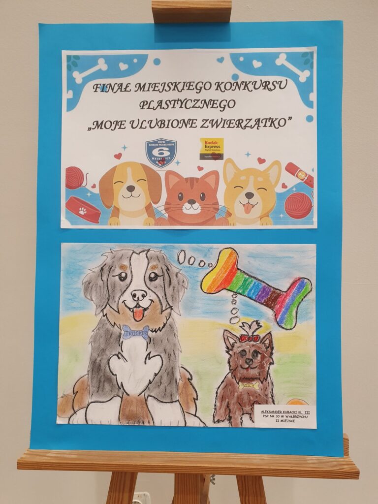 Zdjęcie do artykułu "Finał miejskiego konkursu plastycznego MOJE ULUBIONE ZWIERZĄTKO"