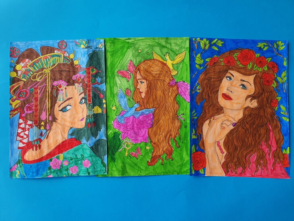 Zdjęcie do artykułu "Finał szkolnego konkursu plastycznego PORTRET KOBIETY"