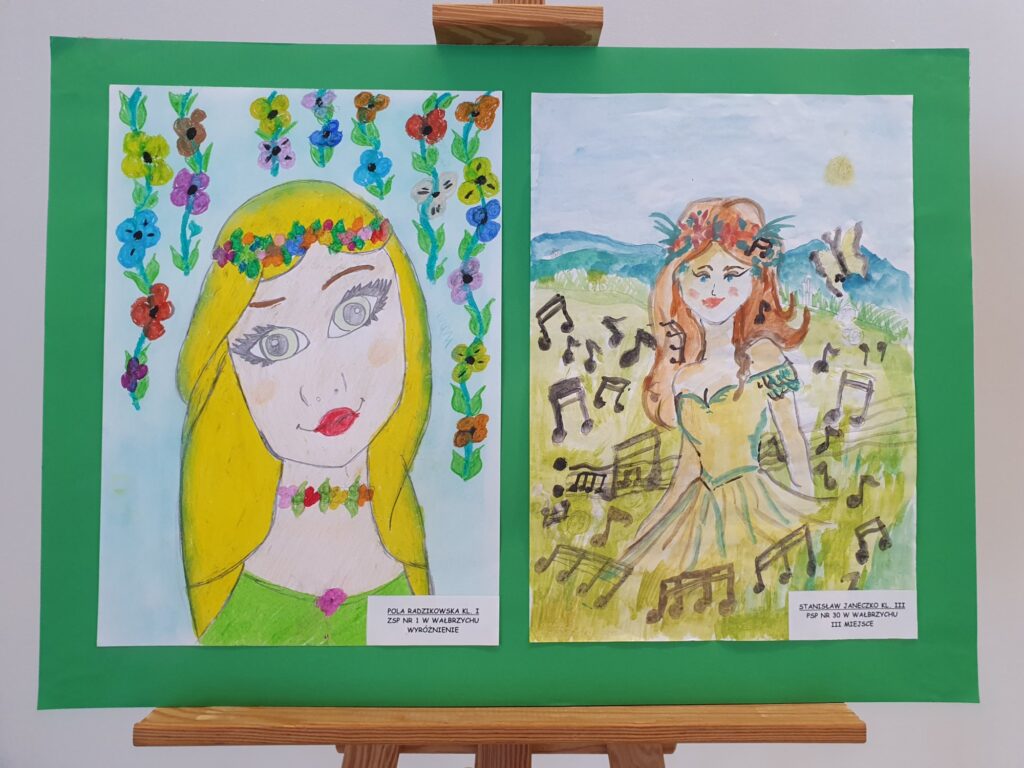 Zdjęcie do artykułu "Finał miejskiego konkursu plastycznego PORTRET PANI WIOSNY"